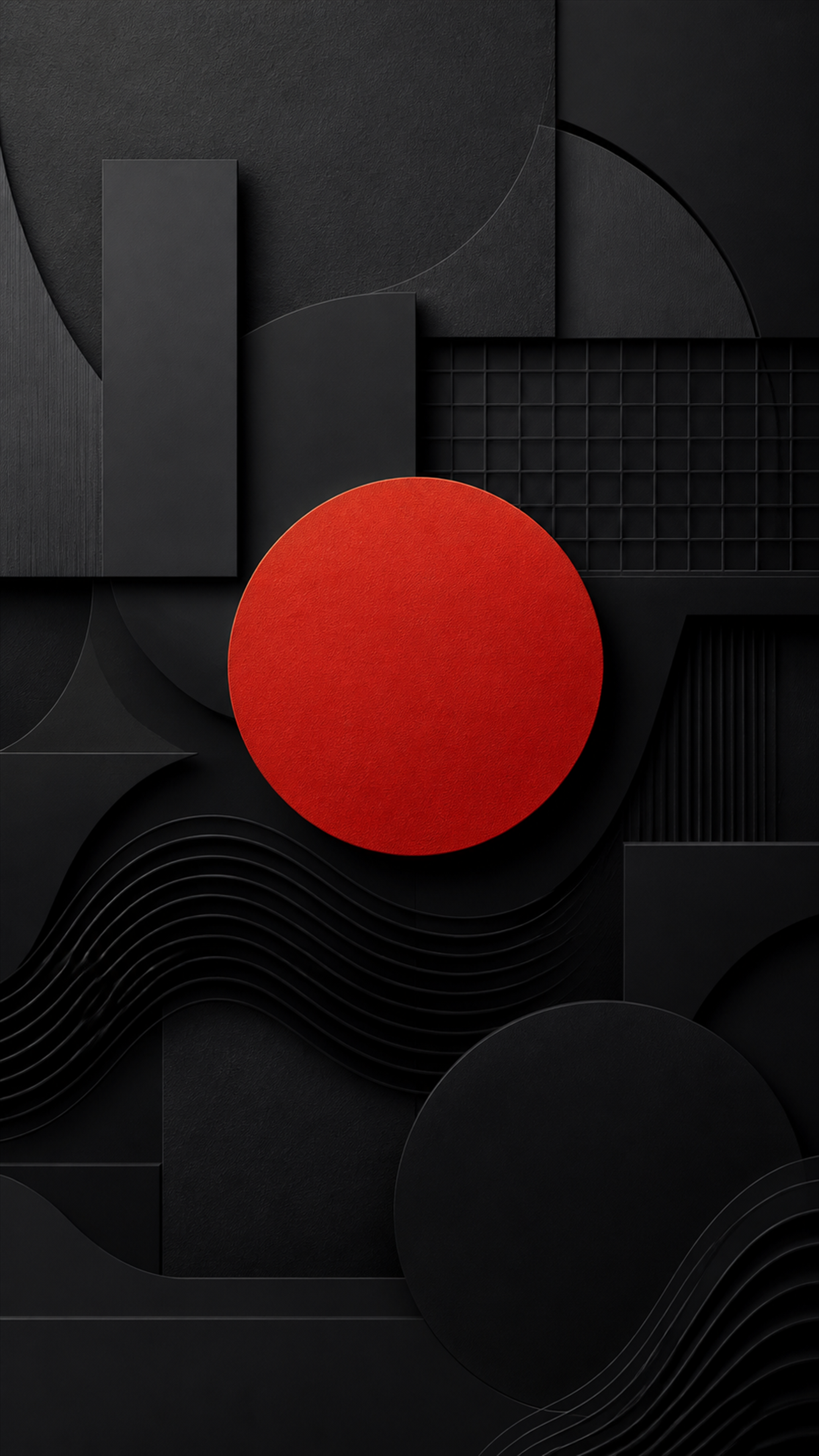 Vermilion Geometry Abstract phone wallpaper