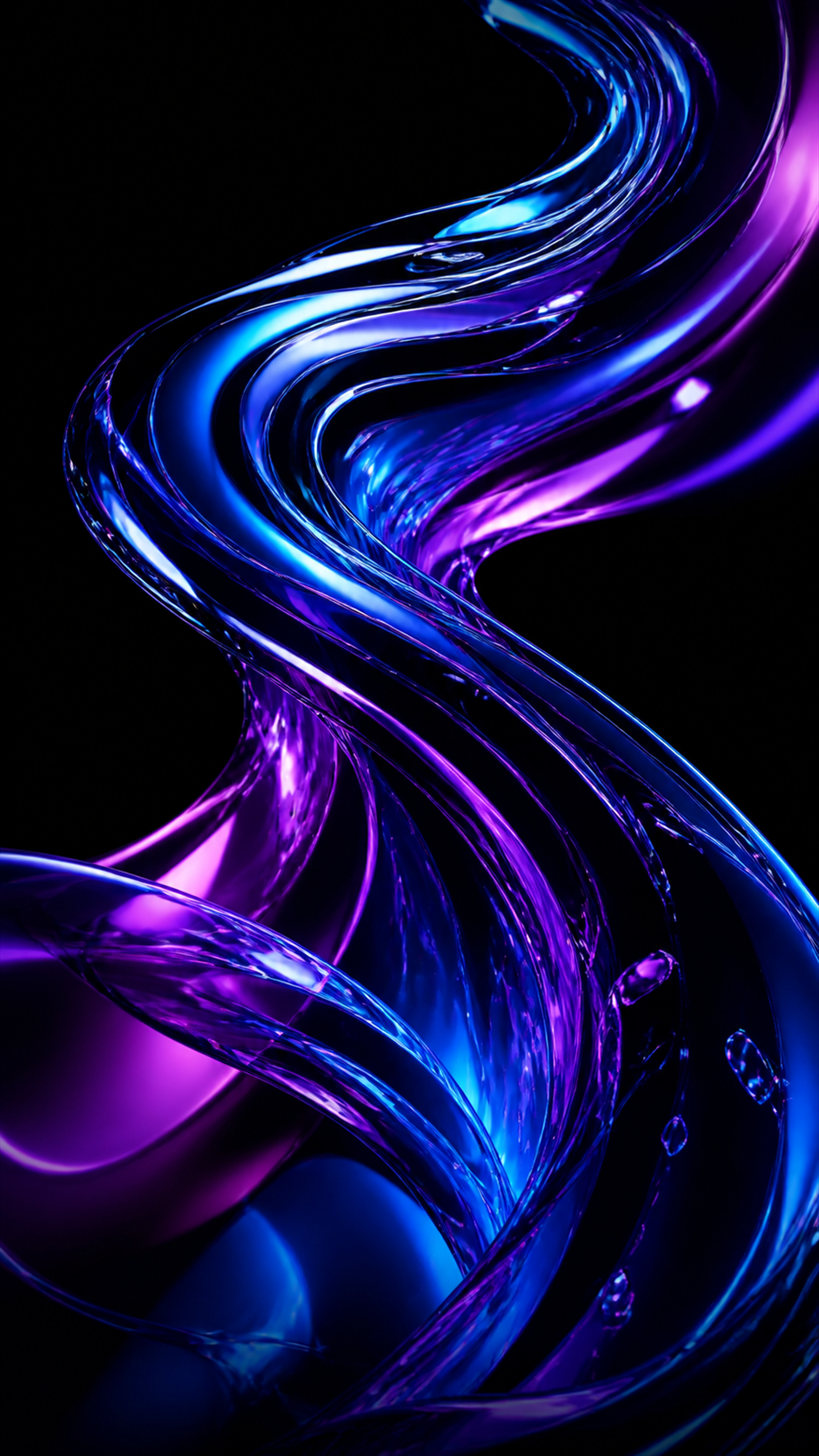 Electric Glass Current AMOLED phone wallpaper