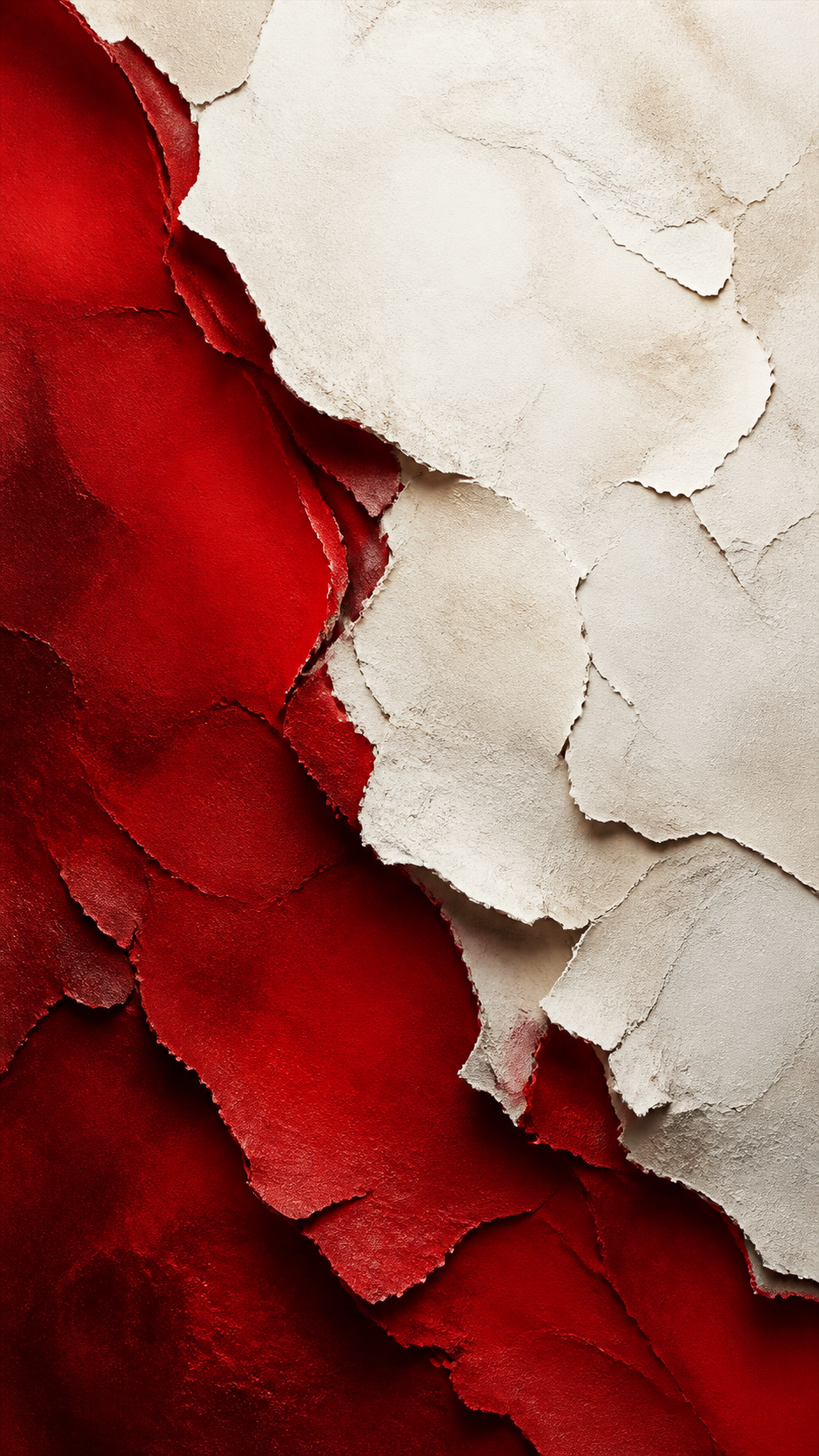 Crimson Ivory Layers Abstract phone wallpaper