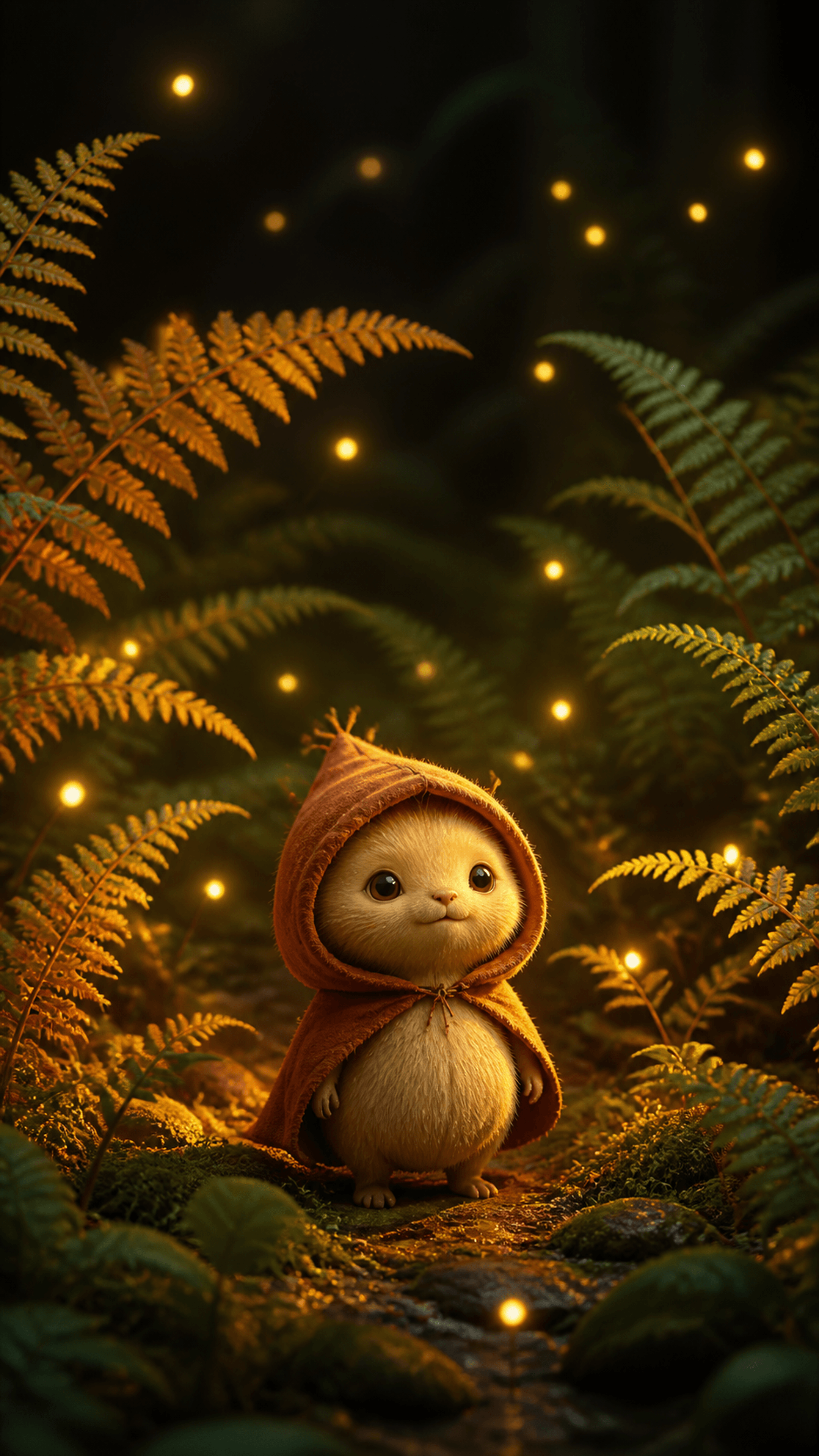 Ember Fern Companion Cute phone wallpaper