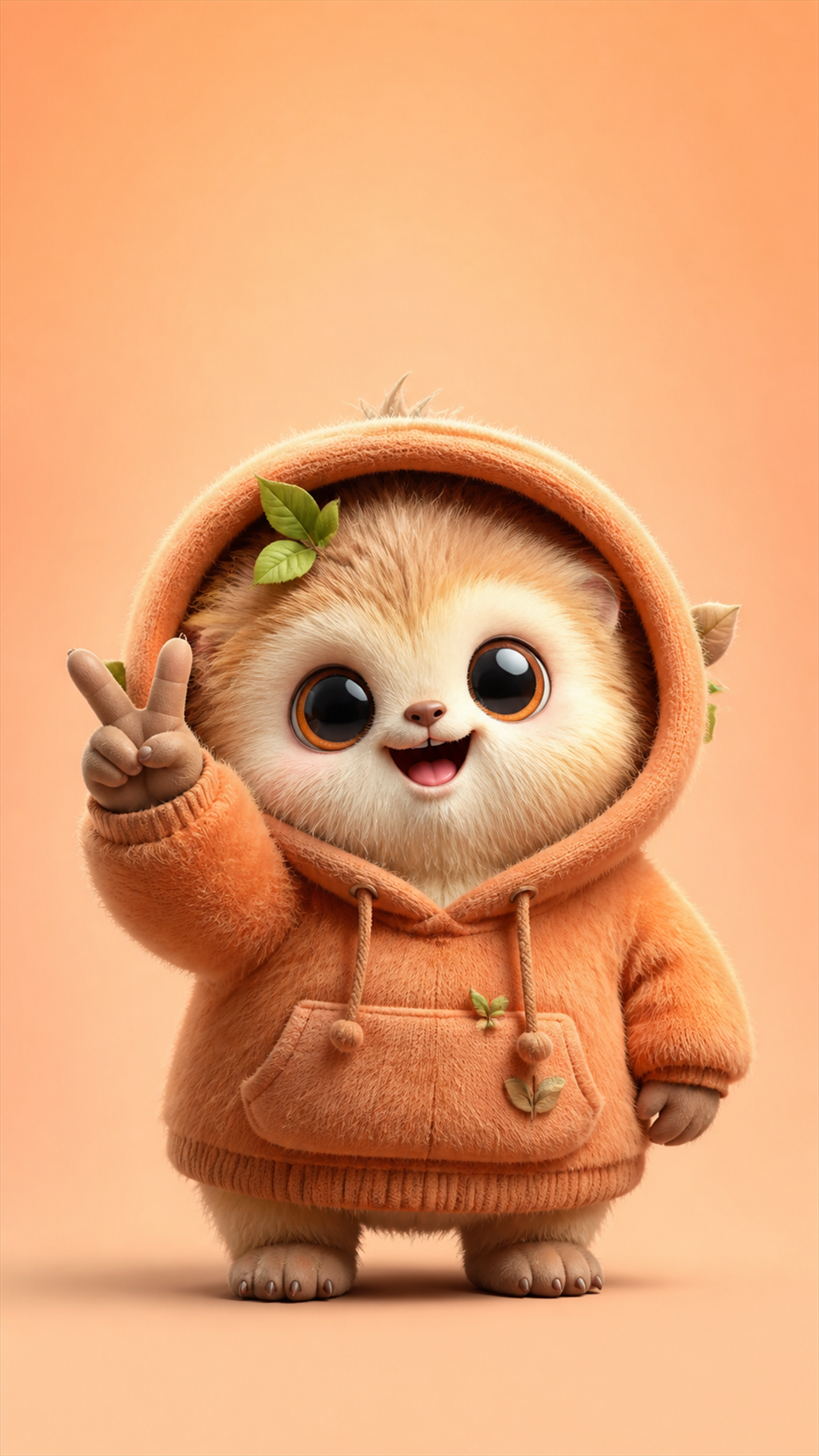 Peaceful Forest Friend Cute phone wallpaper