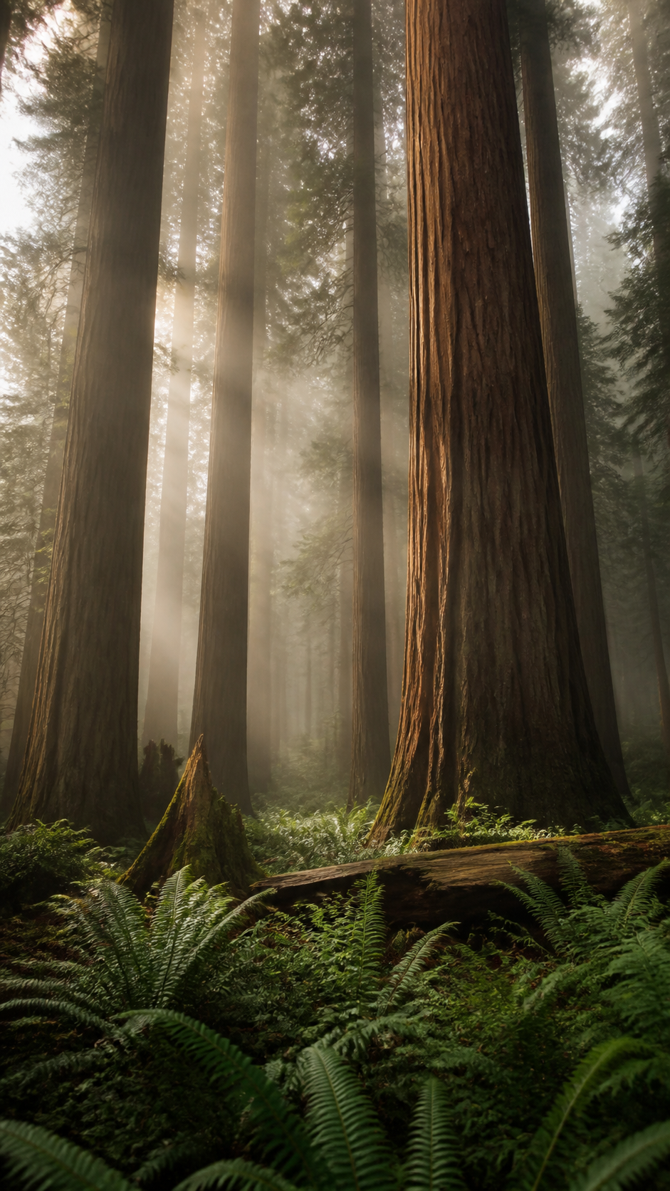 Redwood Light Nature phone wallpaper
