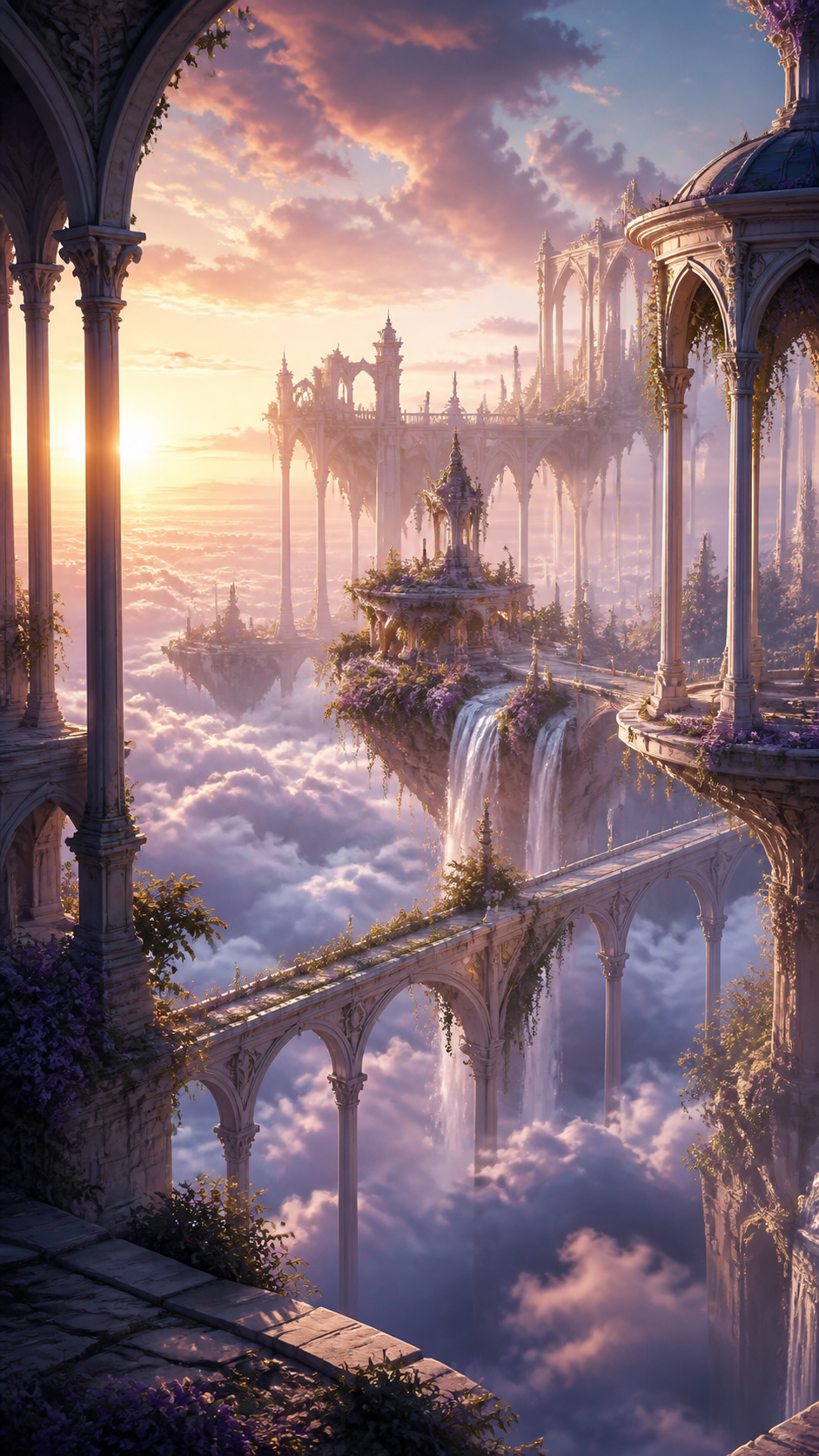 Sky Temple Anime phone wallpaper