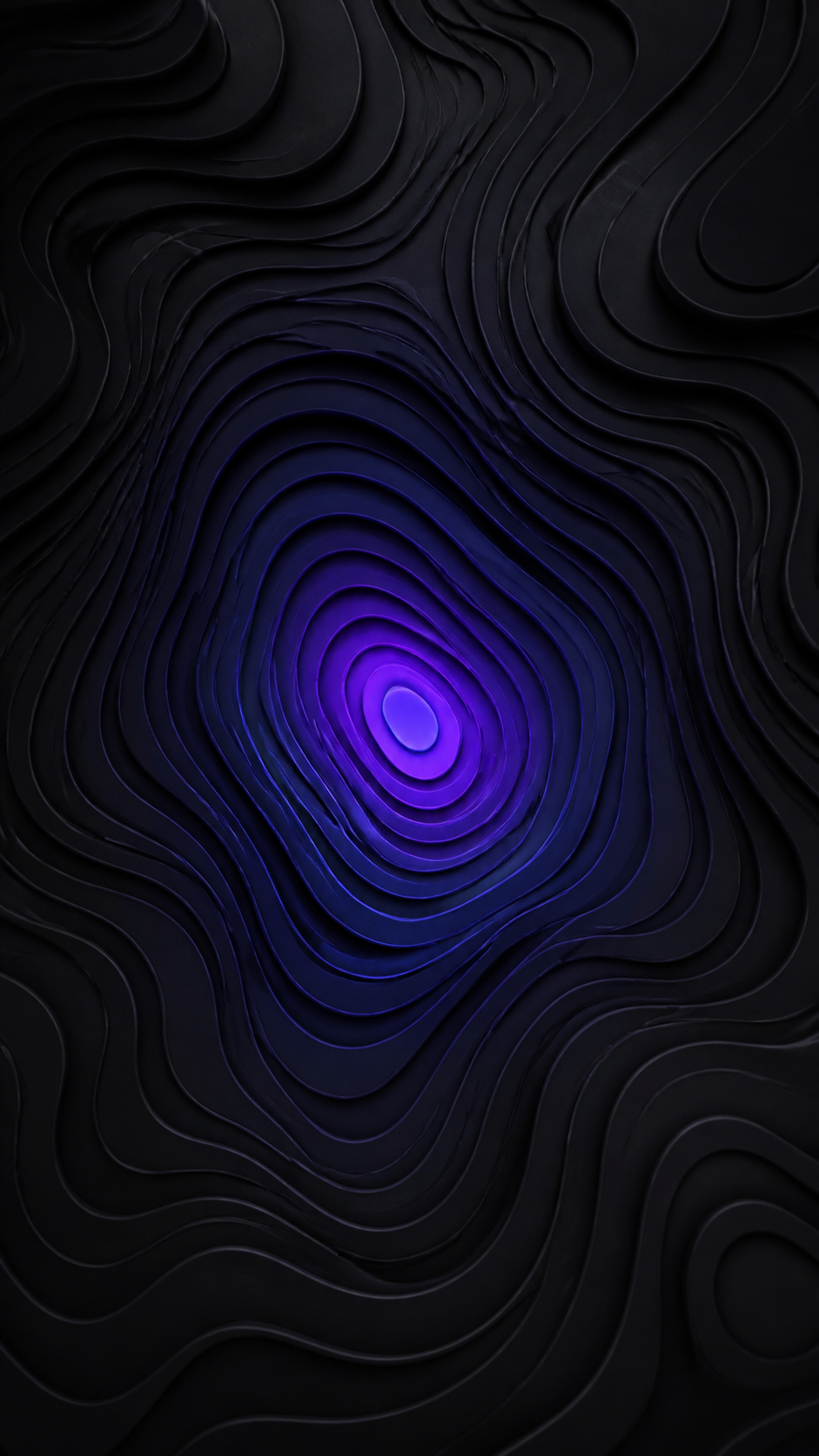 Violet Contours AMOLED phone wallpaper